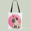 Custom durable soft canvas tote shopping bags